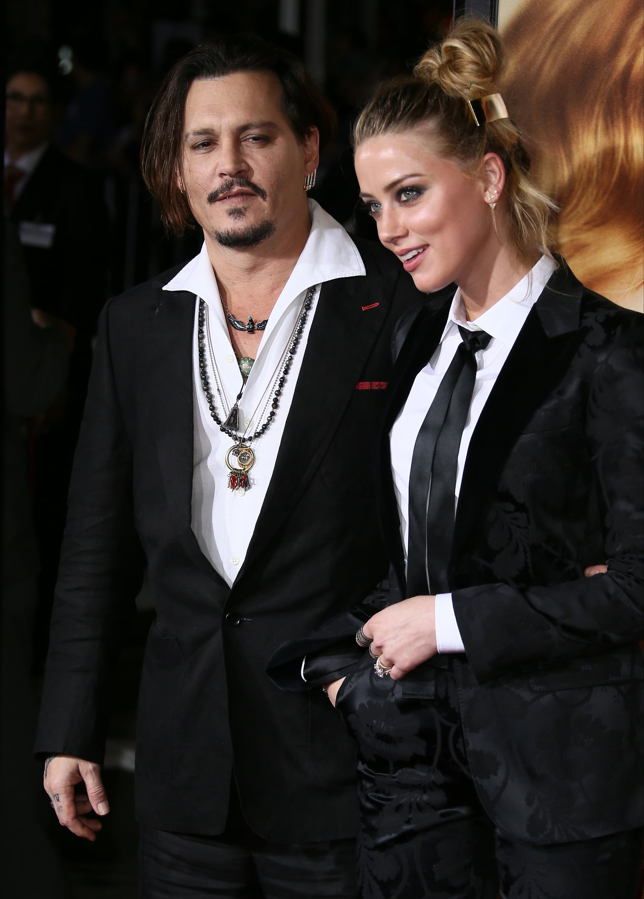 Johnny Depp And Amber Heard At The Danish Girl La Premiere Popsugar Celebrity