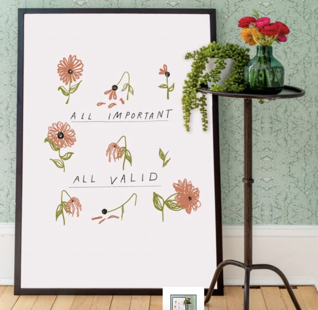 Chasing Paper x Keeley Shaw "All Important All Valid" Enneagram Print