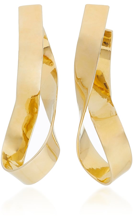 Jennifer Fisher Script Gold-Plated Earrings