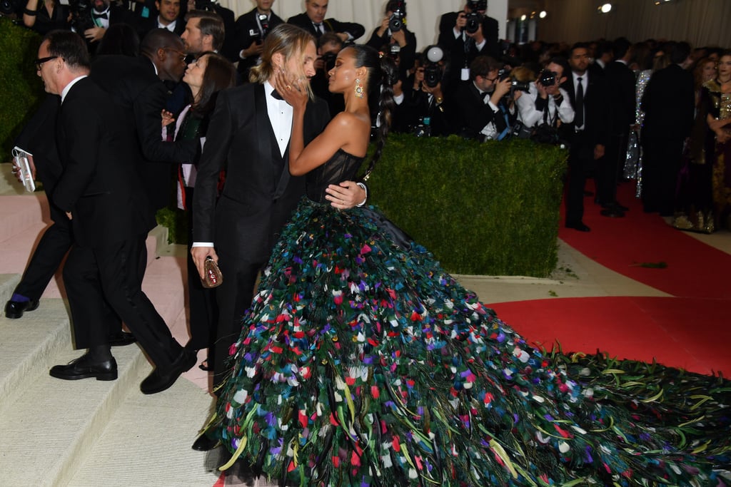 Zoe Saldana and Marco Perego at Met Gala 2016