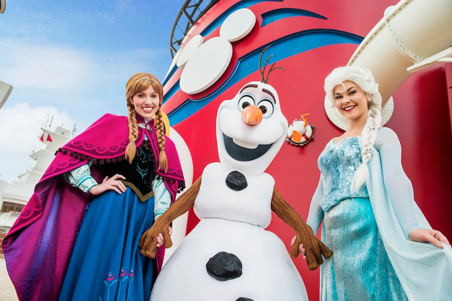 Your little ones can meet all their favorite characters aboard the ship, including Princess Anna, Olaf, and Queen Elsa.