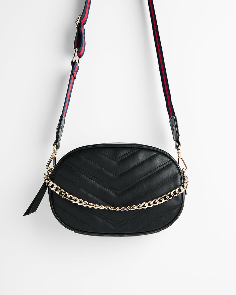 Express Striped Strap Quilted Belt Bag