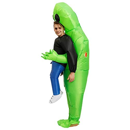 Inflatable Alien Carrying Human Costume