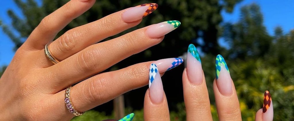 Kylie Jenner's French Manicure Has a Checkered Twist