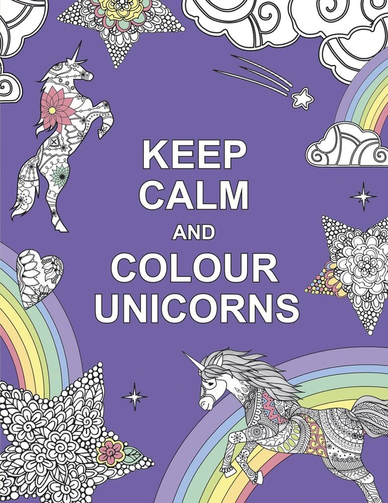 كتاب لتلوين رسومات اليونيكورن (Keep Calm and Colour Unicorns)