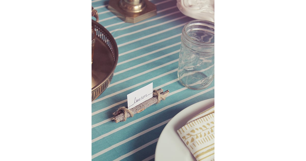 Twig and Twine Thanksgiving Place Card Ideas POPSUGAR Home Photo 3
