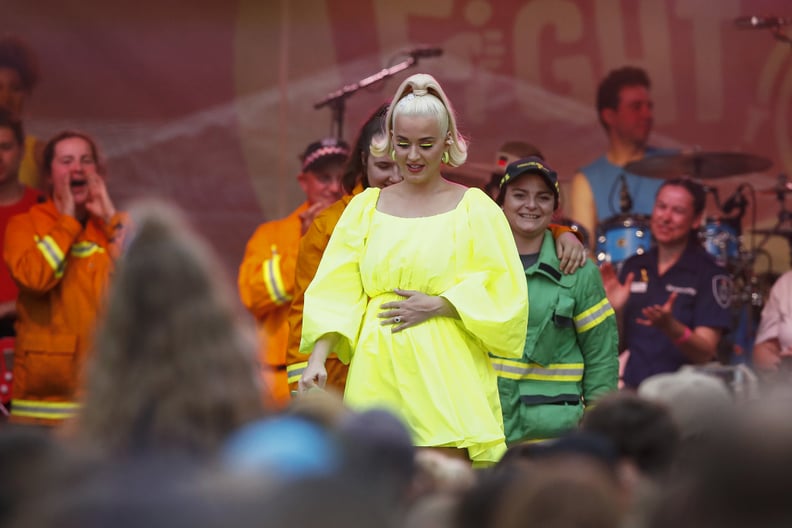 Katy Perry in a Bright Yellow Dress