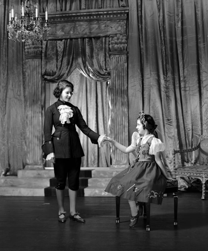 Elizabeth was the Prince Charming to Margaret's Cinderella during a royal performance at Windsor Castle in 1941.