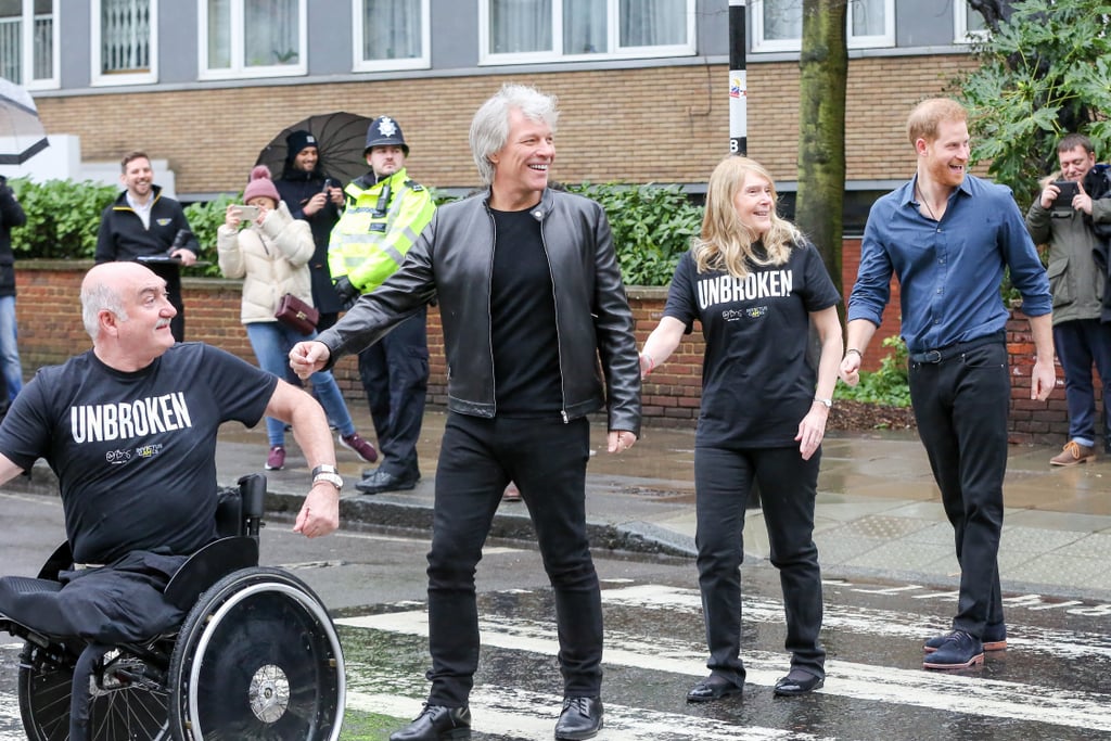 Prince Harry and Jon Bon Jovi Record at Abbey Road Studios