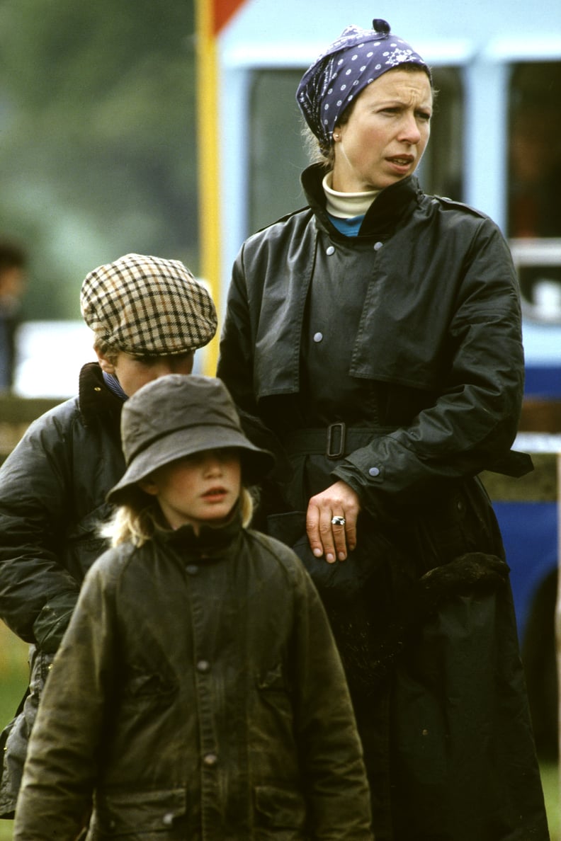 Princess Anne at the 1987 Royal Windsor Horse Show With Her 2 Children