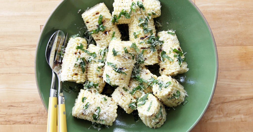 Grilled Corn With Parmesan and Basil