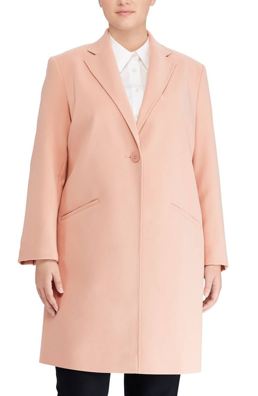 ralph lauren crepe coat