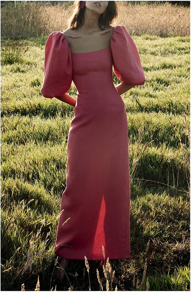 Rebecca De Ravenel Balloon-Sleeved Ankle Dress