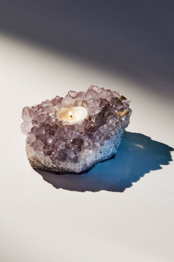 Amethyst Tea Light Candle Holder