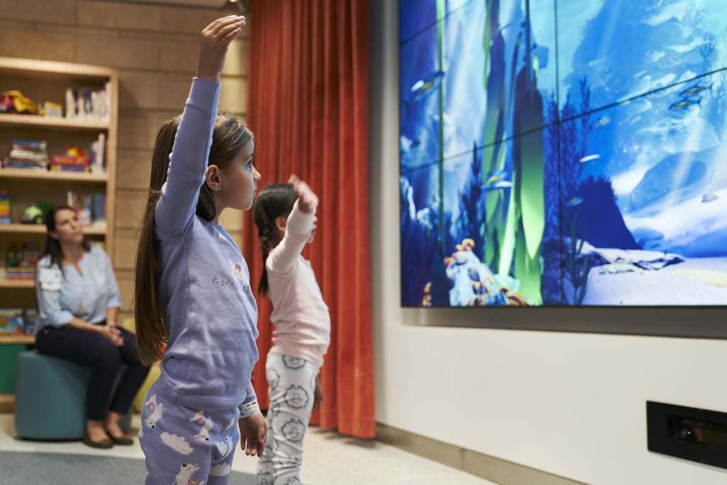 The Interactive California Coast Wellness Eco Zone allows kids to learn about their favorite marine animals.