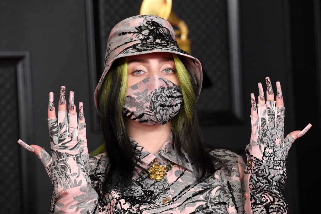 Billie Eilish Matched Her Nails to Her 2021 Grammys Outfit