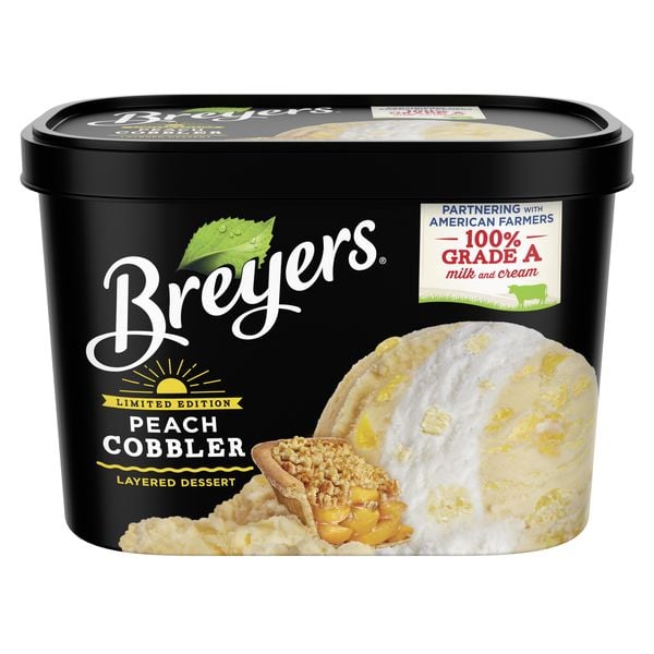 Breyers Peach Cobbler Layered Ice Cream