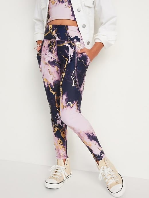 Old Navy High-Waisted PowerSoft Side-Pocket Leggings for Girls