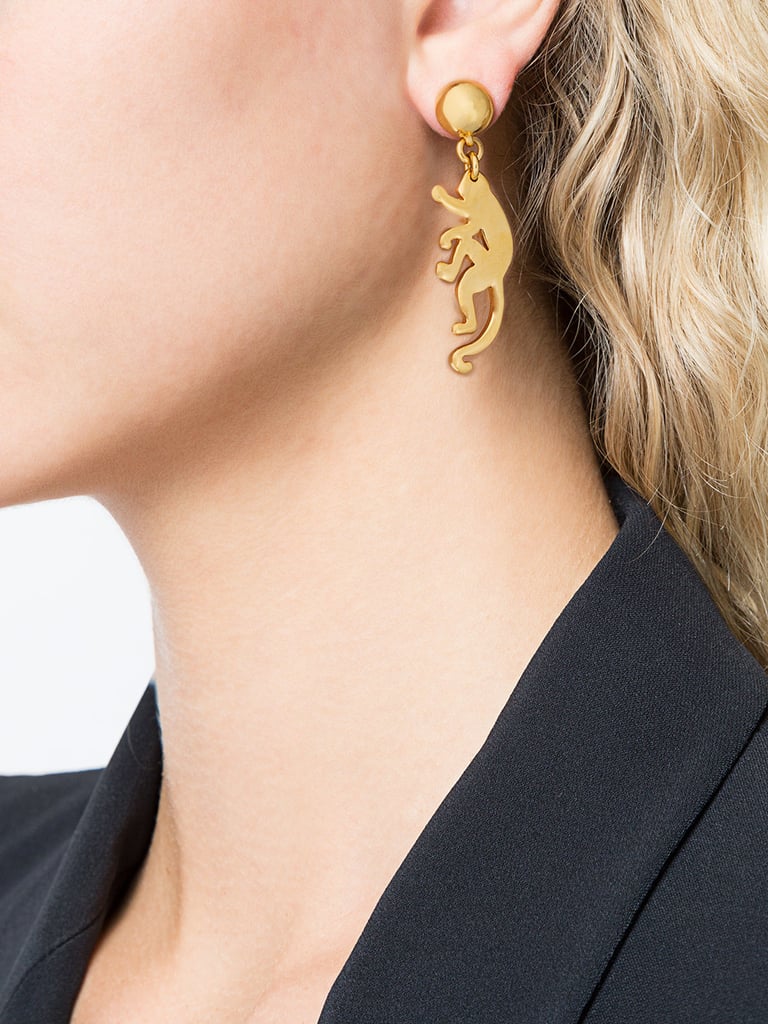 Oscar de la Renta Small Monkey Earrings