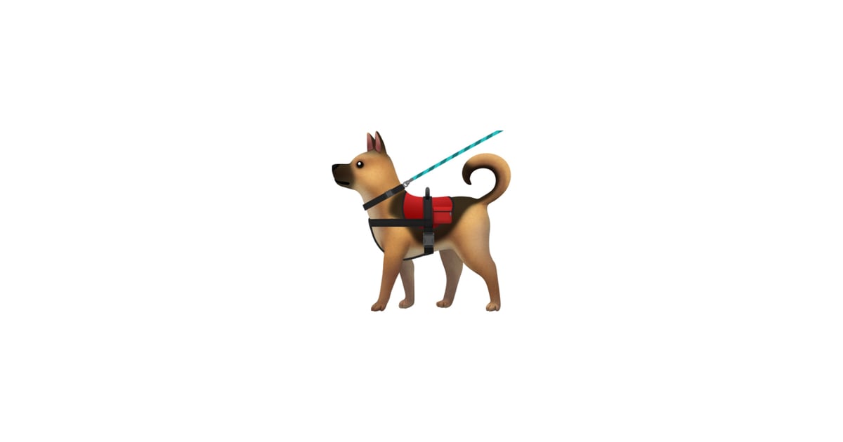 "Service Dog With Vest and Leash" Apple DisabilityThemed Emoji POPSUGAR News Photo 12