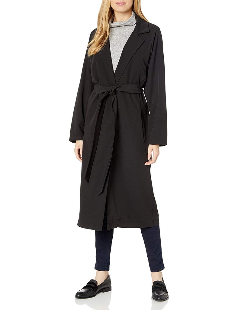 AMIE New York Soft Lightweight Trench Duster Coat