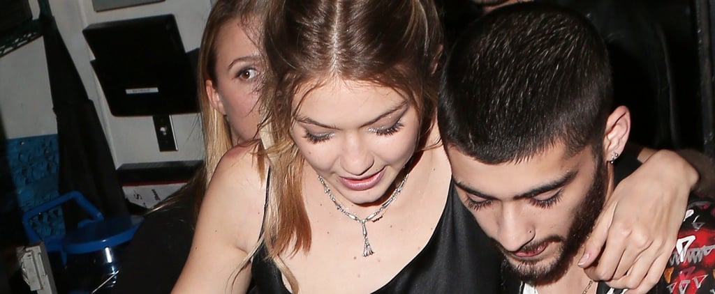 Gigi Hadid and Zayn Malik Leaving Her Birthday Party