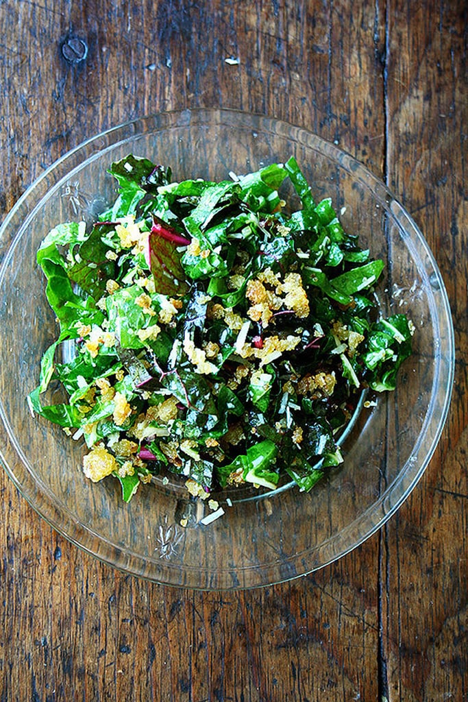 Swiss Chard Salad With Lemon, Parmesan, and Breadcrumbs