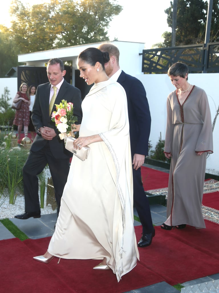 Meghan Markle Wearing a Dior Gown in Morocco