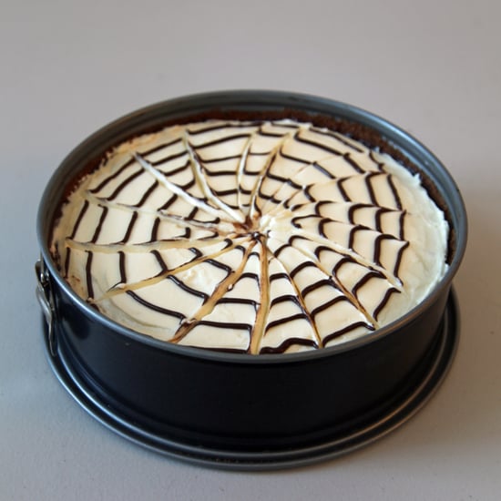 No-Bake Spiderweb Cheesecake