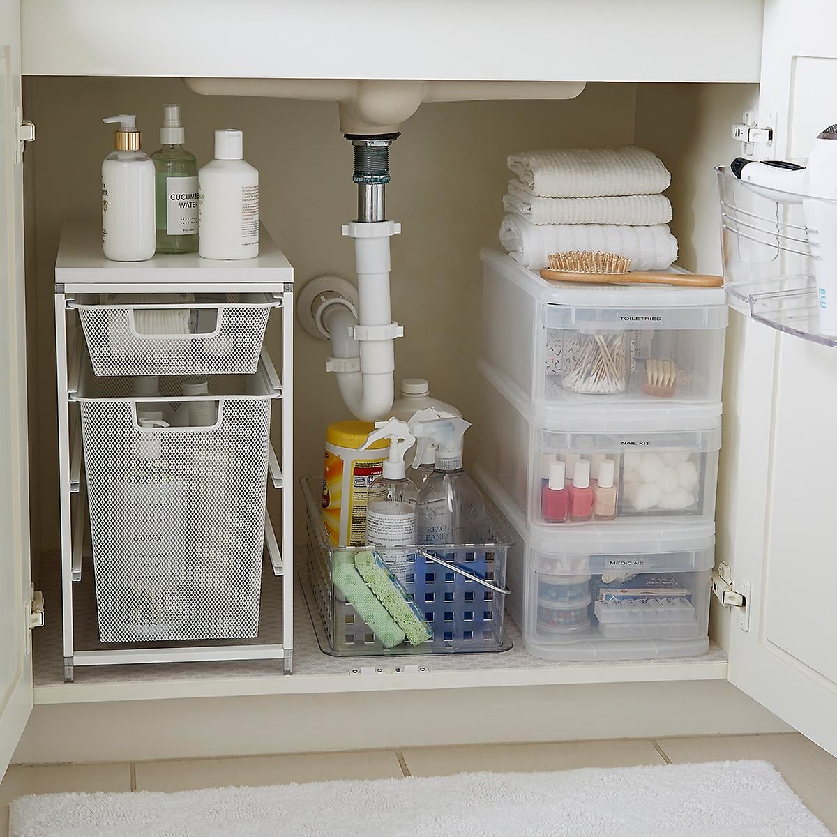 Organizing with Container Store Products makes a kitchen system is easy and  great. Their clear st…