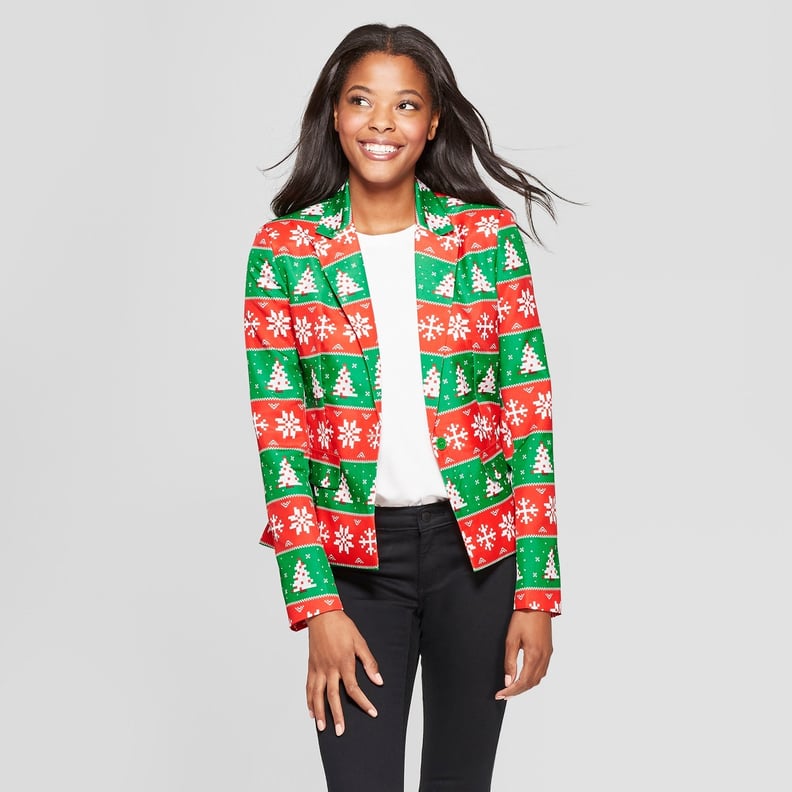 Womens ugly christmas blazer store