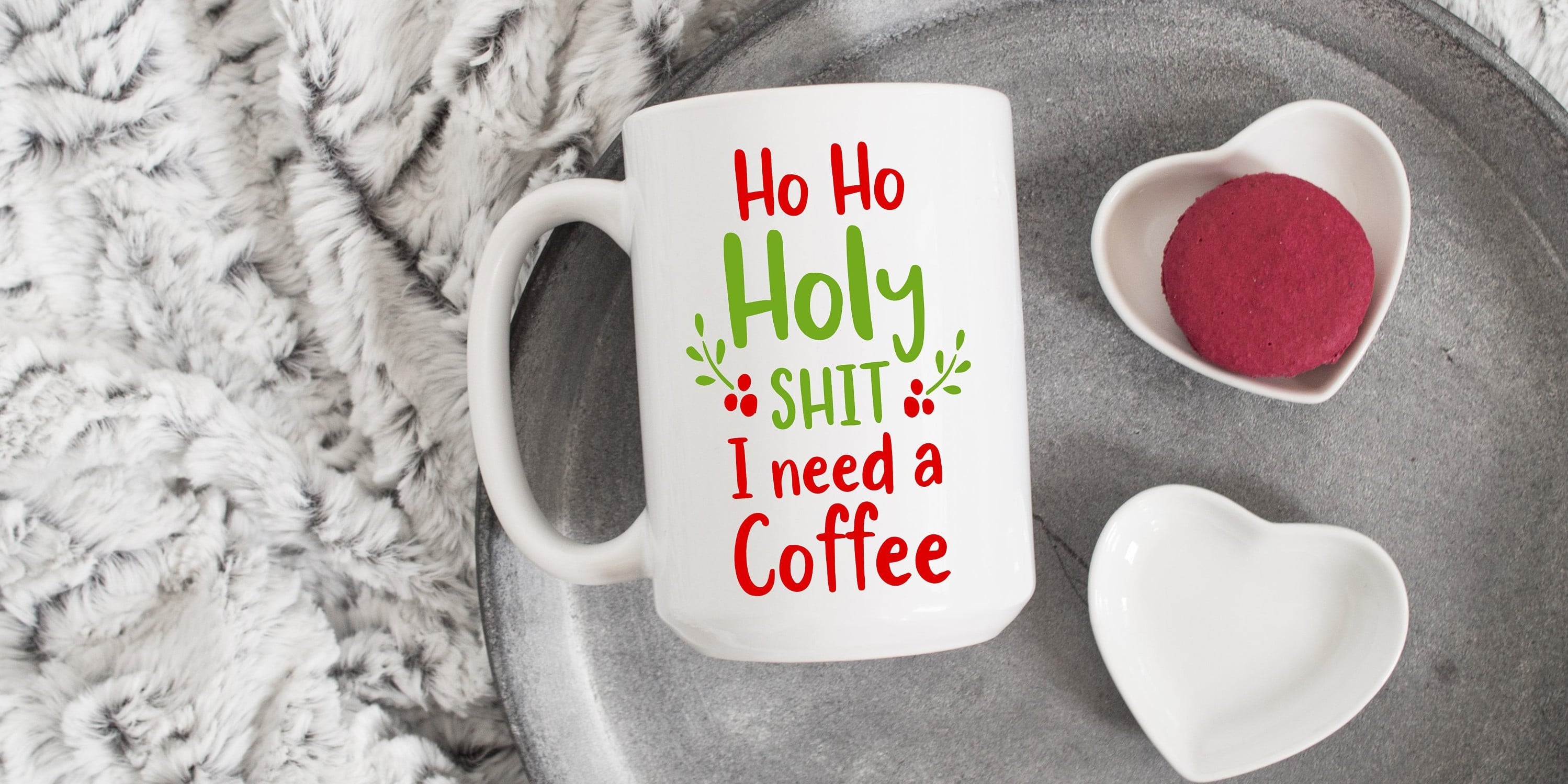 Deck The Halls & Not Your Family - Hilarious Chic Coffee Mugs