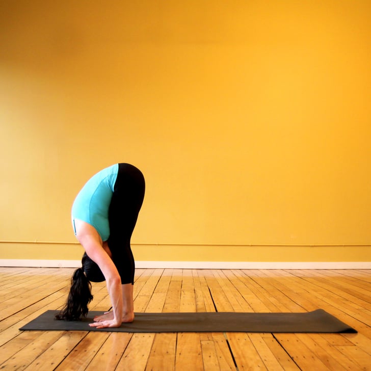 Standing Forward Bend Yoga Sequence For Thighs Popsugar Fitness Photo 3