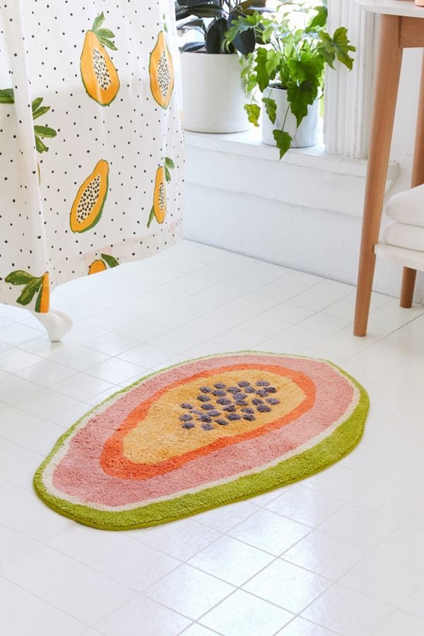 A Fruity Bath Mat: Papaya Bath Mat