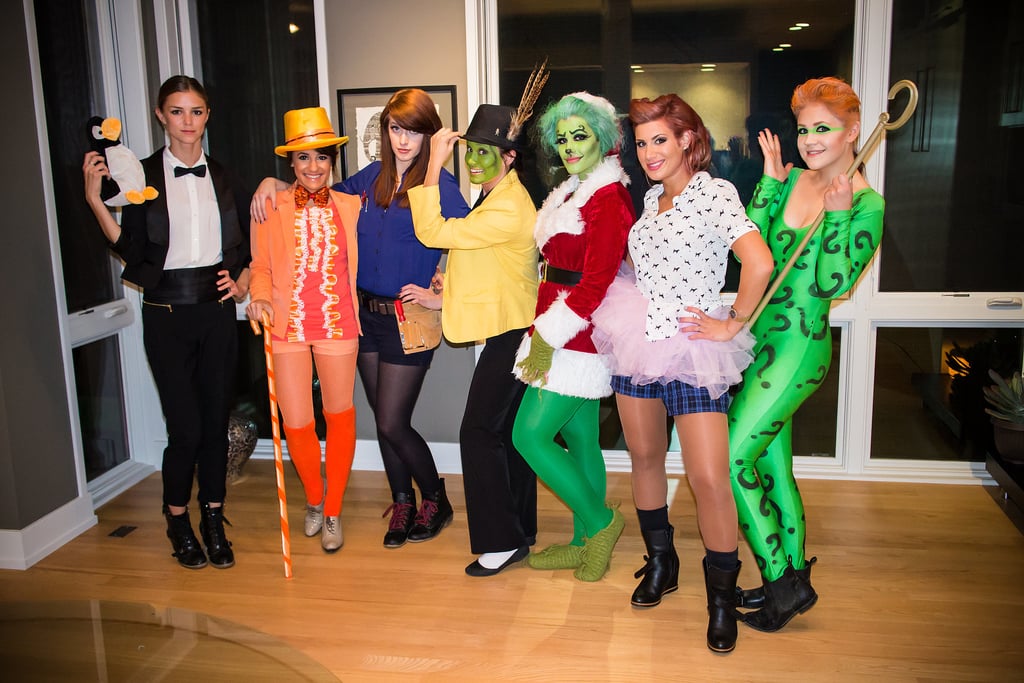 In 2013, it was the year of Jim Carrey. From left to right: Mr. Popper from Mr. Popper's Penguins, Lloyd Christmas from Dumb and Dumber, The Cable Guy, Stanley Ipkiss from The Mask, The Grinch, Ace Ventura, and The Joker.