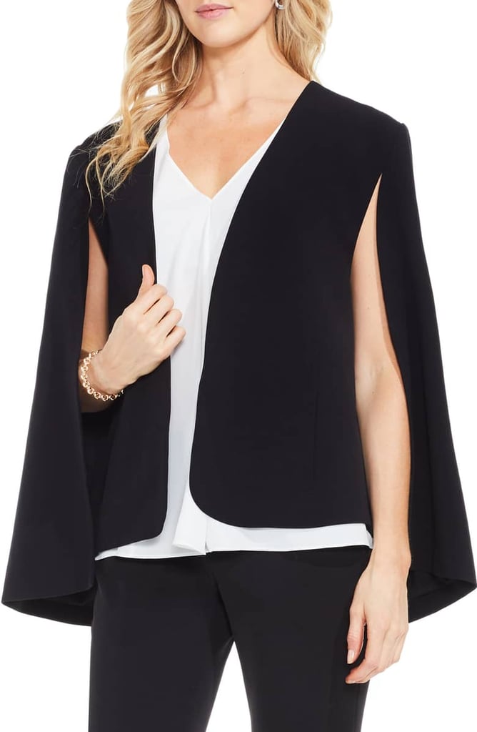 Vince Camuto Milano Twill Cape Jacket