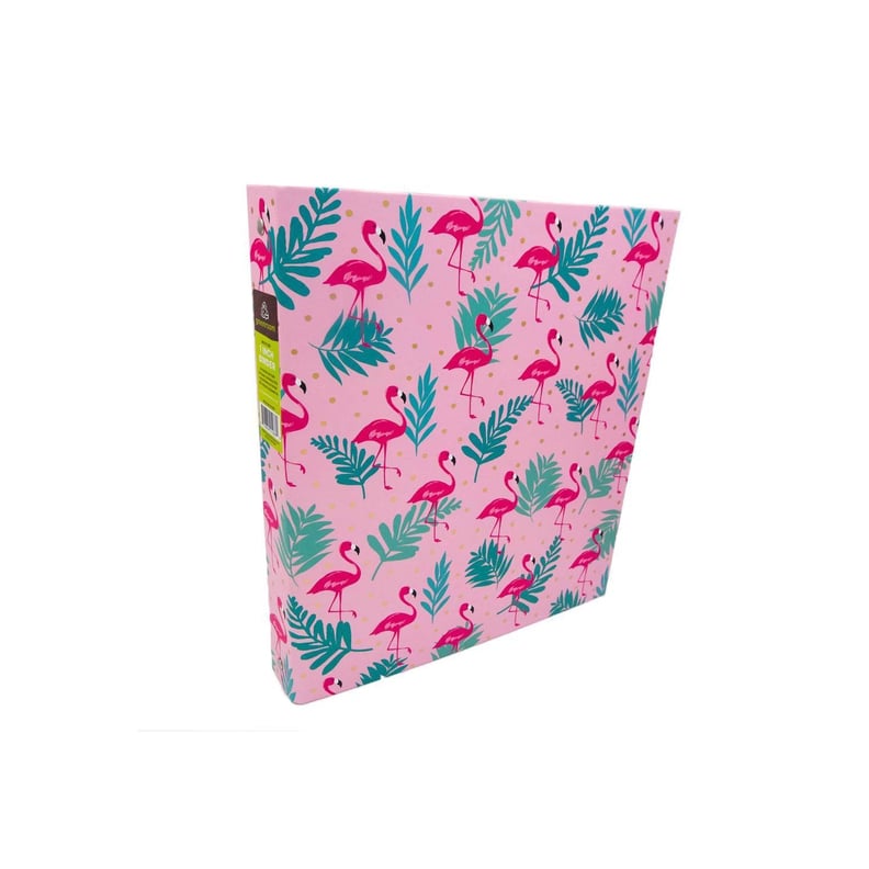 Pink Flamingos Ring Binder