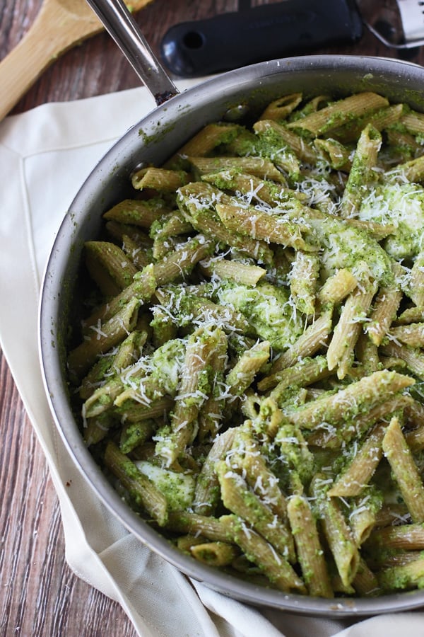 Cheesy Baked Penne With Broccoli Pesto