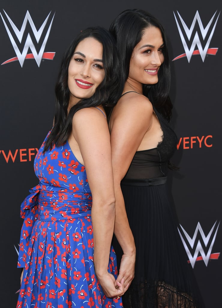 Nikki and Brie Bella at WWE's FYE Event June 2018