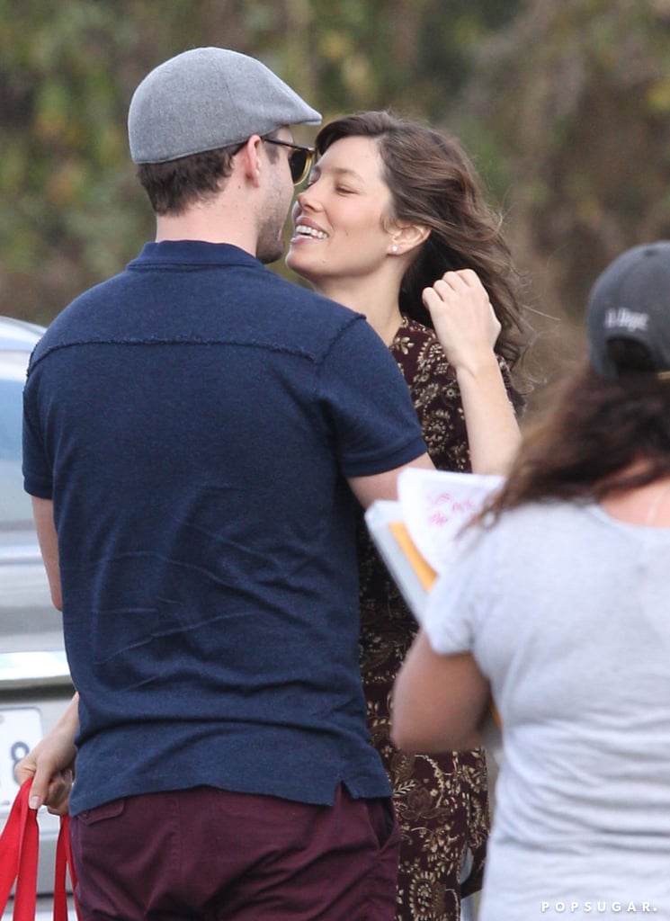 Justin Timberlake and Jessica Biel Kissing November 2016