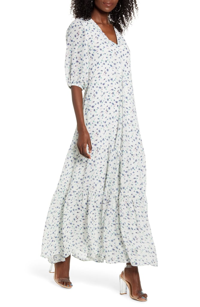 CODEXMODE Floral Print Maxi Dress
