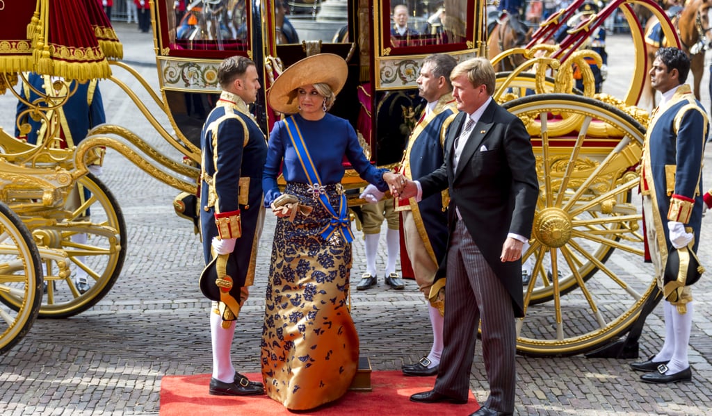 Queen Máxima and King Willem-Alexander at The Netherlands Budget day in The Hague.