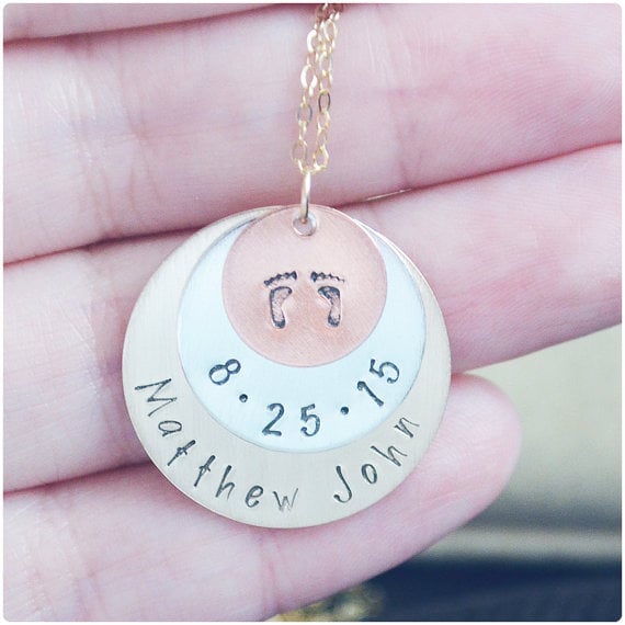 Stacked Disc Necklace