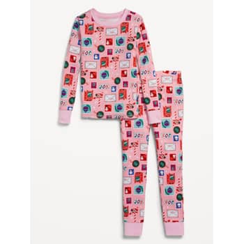 Matching Gender-Neutral Printed Snug-Fit Pajama Set for Kids