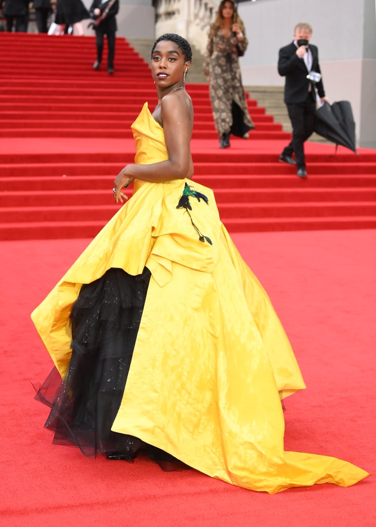 Lashana Lynch's Yellow Dress at the No Time to Die Premiere