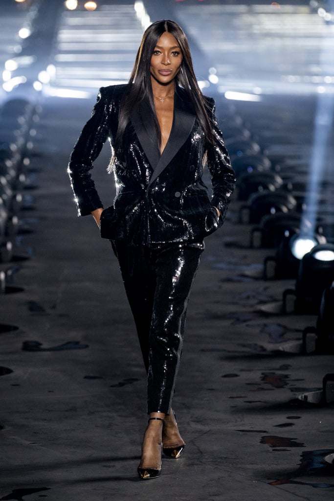 Naomi Campbell Closed Saint Laurent Spring 2020 Show