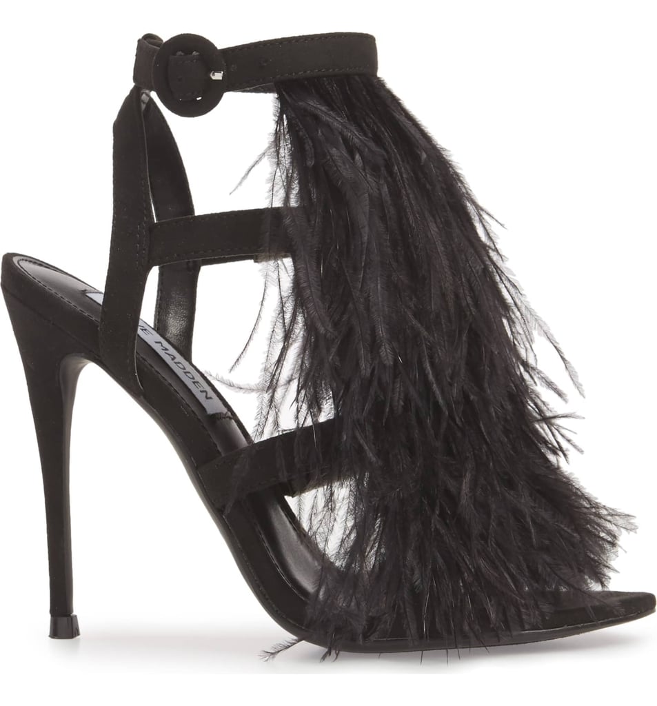 pumps with feathers