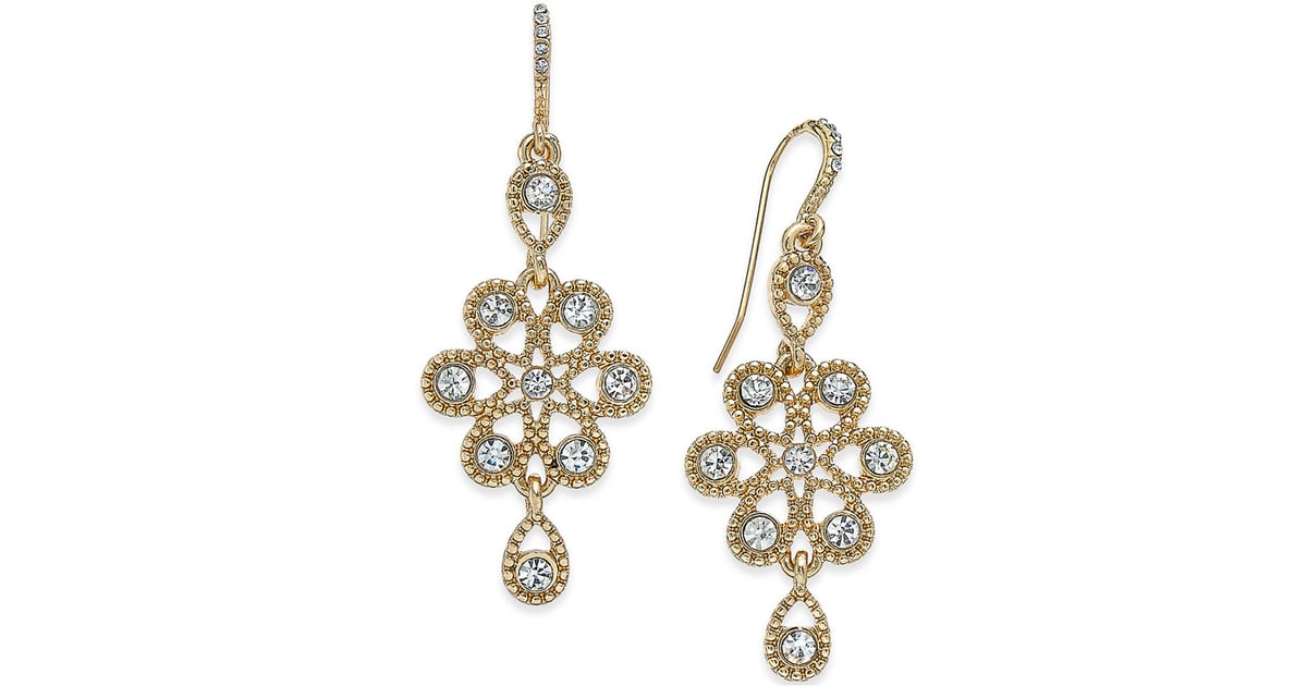 Snowflake-Inspired Crystal Drop Earrings | Cold-Weather Gifts ...