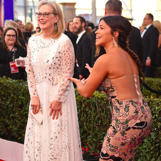 Gina Rodriguez Reacting to Meryl Streep at the SAG Awards