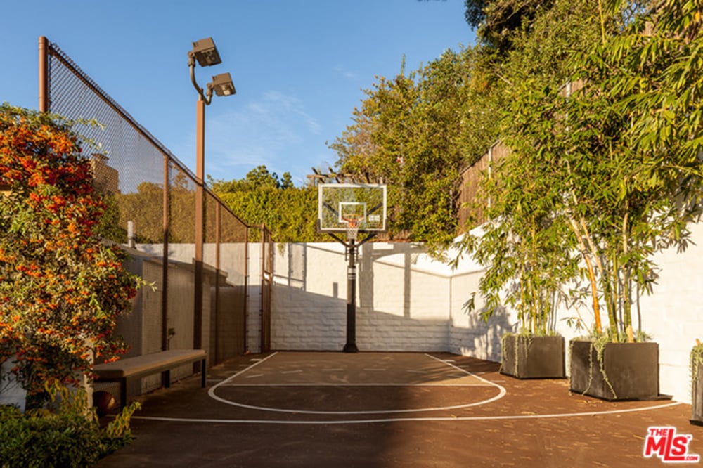 We wonder what A-listers have shot hoops on this custom sports court.